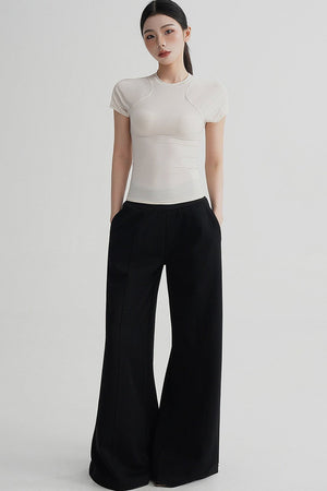 High-Waisted Flared Versatile Pants