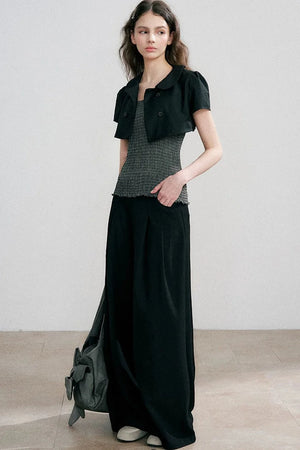 High-Waisted Floor-Length Pants