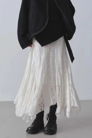 High-Waisted Irregular Skirt
