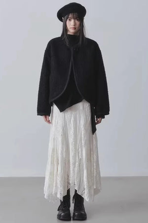High-Waisted Irregular Skirt