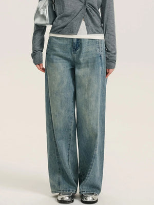 High-Waisted Retro Mop Pants