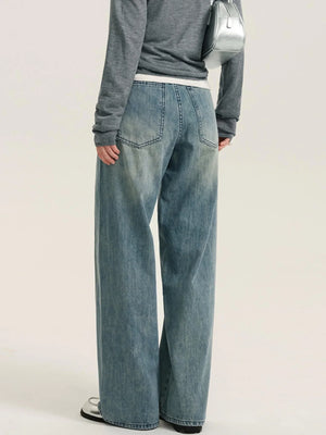 High-Waisted Retro Mop Pants