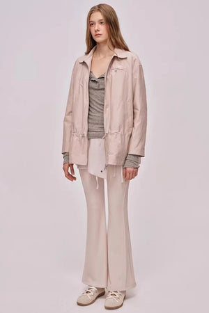 High-Waisted Ribbed Flared Pants