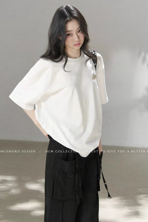 High-Waisted Straight-Leg Workwear Wide-Leg Pants and Top Set