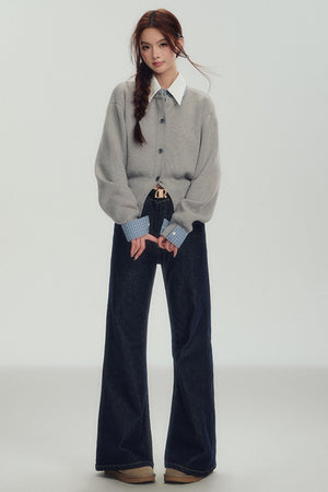 High-Waisted Wide-Leg Jeans