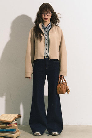 High-Waisted Wide-Leg Jeans