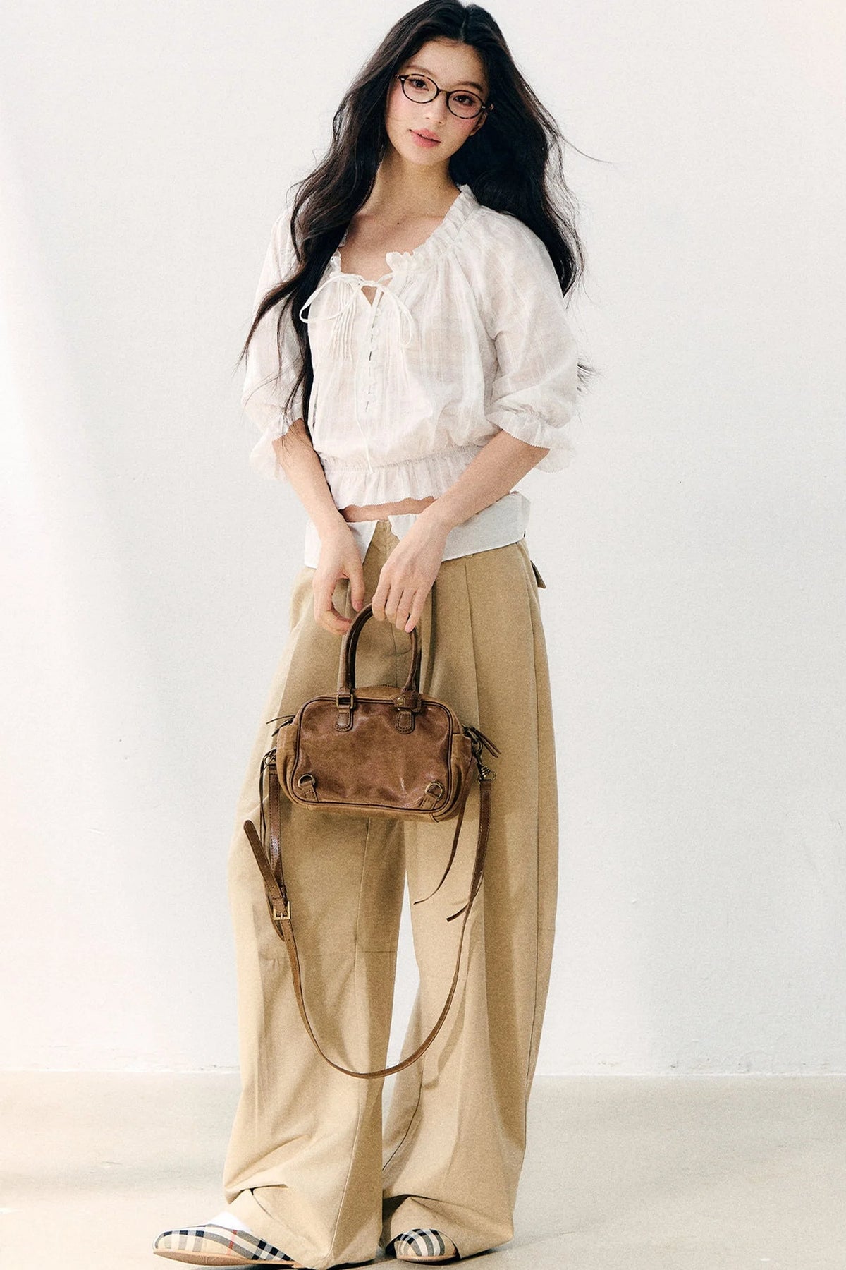 High-Waisted Wide-Leg Pants