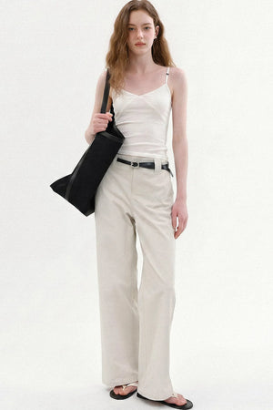 High-Waisted Wide-Leg Pants