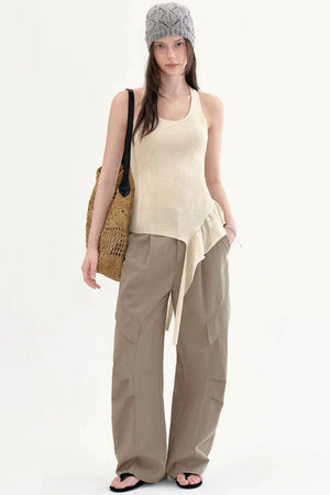 High-Waisted Wide-Leg Pants