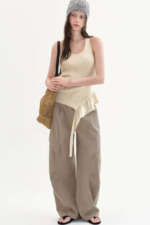High-Waisted Wide-Leg Pants
