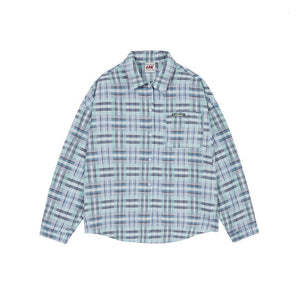 Hip-Hop Loose Plaid Long Shirt