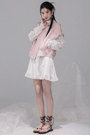 Holiday Lily-Of-The-Valley Embroidered Dress