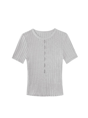 Hollow Cream Tee
