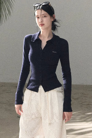 Hollow Crochet Lace Pants