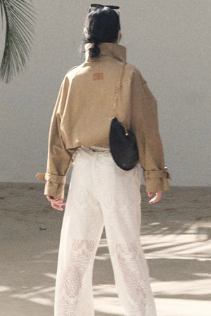 Hollow Crochet Lace Pants