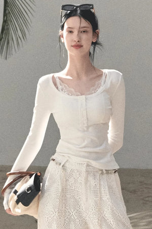 Hollow Crochet Lace Pants