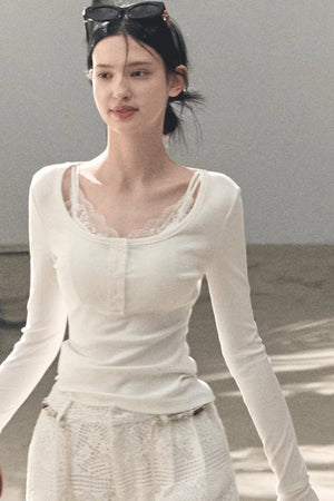 Hollow Crochet Lace Pants