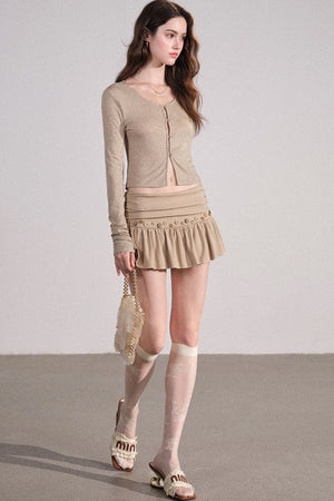 Hollow-Out Cardigan
