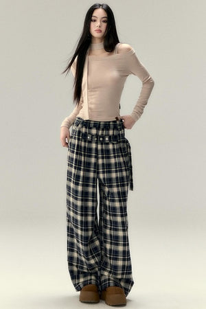 Hollowed-Out Shoulder Tencel Top