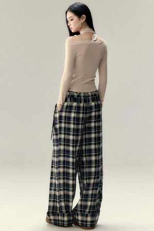 Hollowed-Out Shoulder Tencel Top