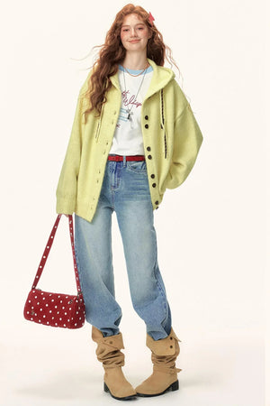 Hooded Knitwear Jacket