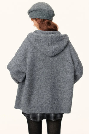 Hooded Knitwear Jacket