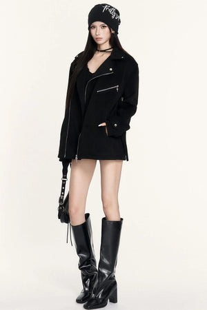 Hourglass Waist Woolen Jacket