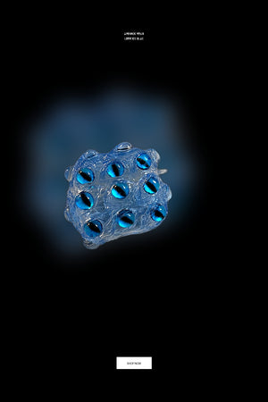 Pinterest Pin for Ice Blue Deep Sea Eye AirPods Case - Unique Protective Cover for AirPods Apple AirPods 4 / Ice Blue Deep Sea Eye