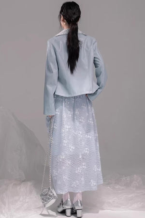 Ice Lake Blue Knitted Dress