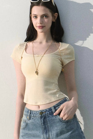 Ice Mint Jacquard Lace Top