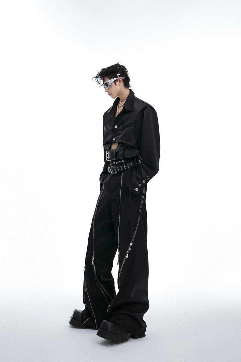 Silky Cropped Shirt