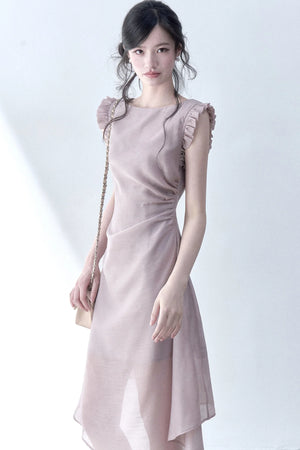 Inclined Moonlight Asymmetrical Dress