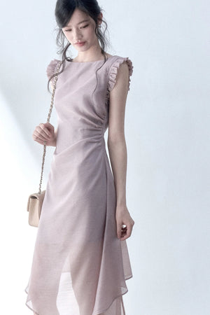 Inclined Moonlight Asymmetrical Dress