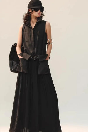 Ink Tone Rhythm Dress