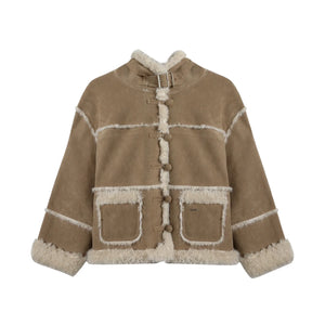 Integrated Hooded Short Coat