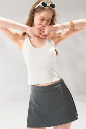 Intellectual Side-Slit Skirt