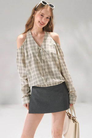 Intellectual Side-Slit Skirt