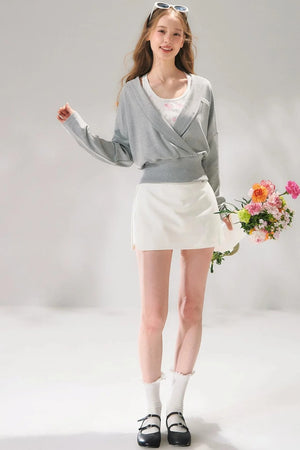 Intellectual Side-Slit Skirt