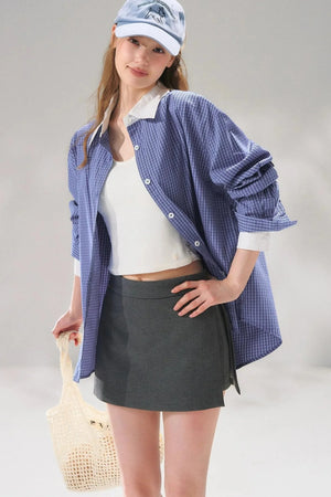 Intellectual Side-Slit Skirt