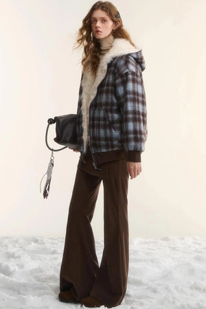 Irregular Flared Knit Pants