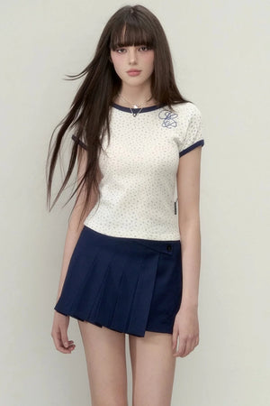 Irregular Pleated A-Line Skirt