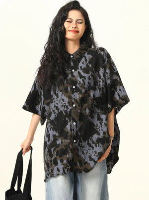 Irregular Short Sleeve Shirt