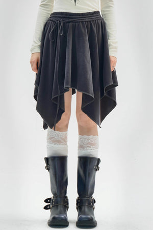 Irregular Skirt Casual Trousers Set-Up