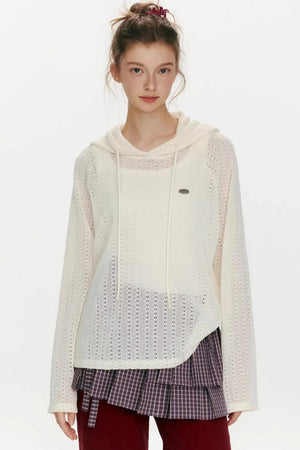 Island Glow Hooded Knit Top