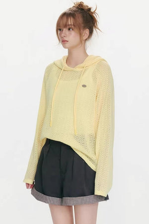 Island Glow Hooded Knit Top