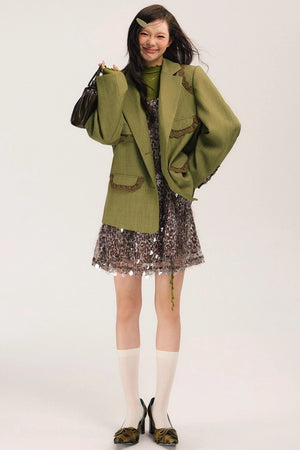 Ivy Vintage Green Blazer