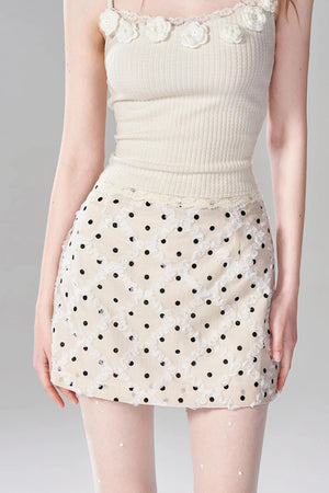 Jacquard A-Line Mini Skirt Set-Up