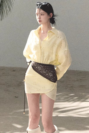 Jacquard Silk Dress Scarf Set
