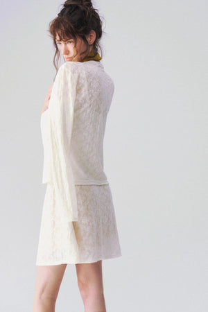 Jacquard Textured Suspender Dress