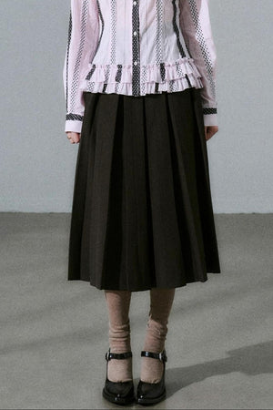 Japanese Girl Pleated Jacket Set-Up